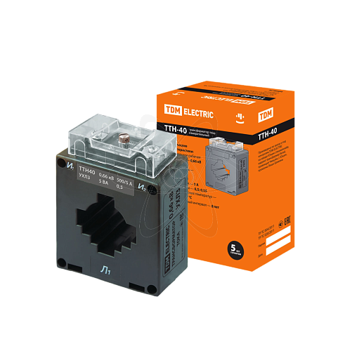 Трансформатор тока ТТН40 500/5А 5VA/0,5