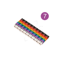 Маркер наборный - символ "7" фиолетовый 1,5 мм2 (150 шт.) TDM