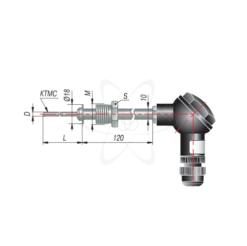 ДТПК285-0915.500.1(ТХА, L=500мм, d=12мм, -200+1100С)