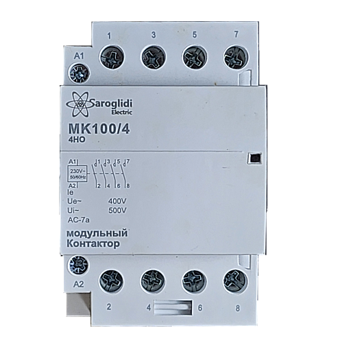 Модульный контактор МК100/4-63А (4НО) 230VAC