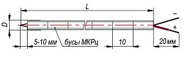 ДТПL021-1,2/0,2 (ТХК  каб. 0,2м, -40+600С)