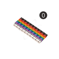 Маркер наборный - символ "0" черный 1,5 мм2 (150 шт.) TDM