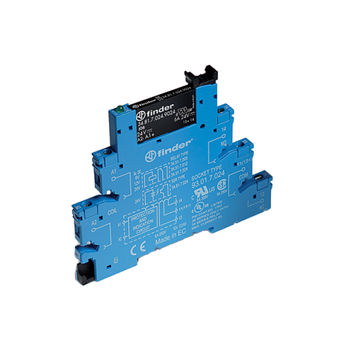Интерфейсный модуль (сборка 34.81.7.024.8240 + 93.01.7.024), тверд. реле; выход 2A (240В АC) 24 DС