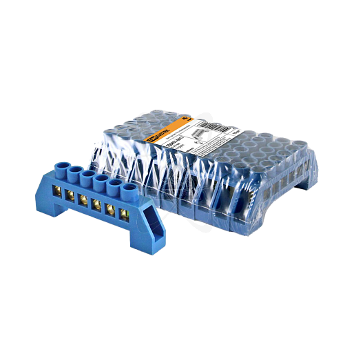 Шина "N" нулевая в изоляторе 6х9мм 6 групп TDM