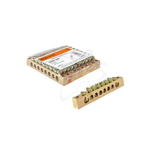 Шина "N"  нулевая 6х9мм 8/1 (8групп/крепеж по краям) 