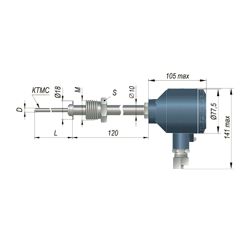 ДТПN285Д-0918.1000.1,0.И.ЕХD-Т6(-40...+1000С, НАRT)