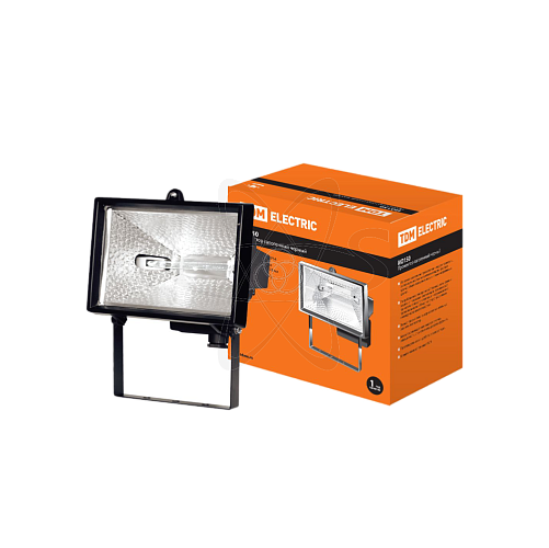 Прожектор ИО150 галогенный черный IP54