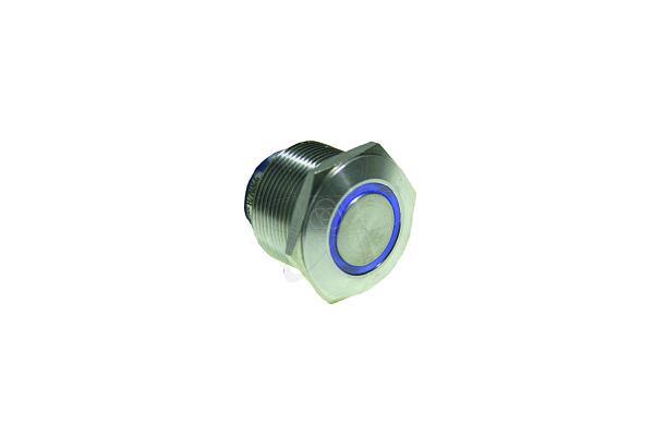 Кнопка  HBS1-AGQ22-11E/S (конектор R5) (1NO+1NC) с подсветкой  синий.(B) 230В.