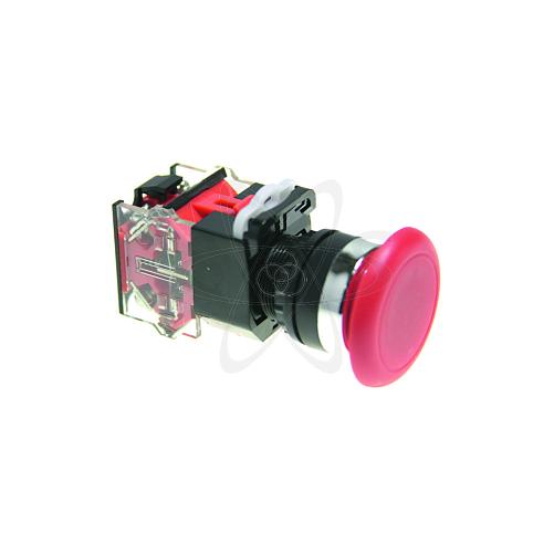 Кнопка SBS0-DY-11MR Грибок красный без фикс 1з+1р