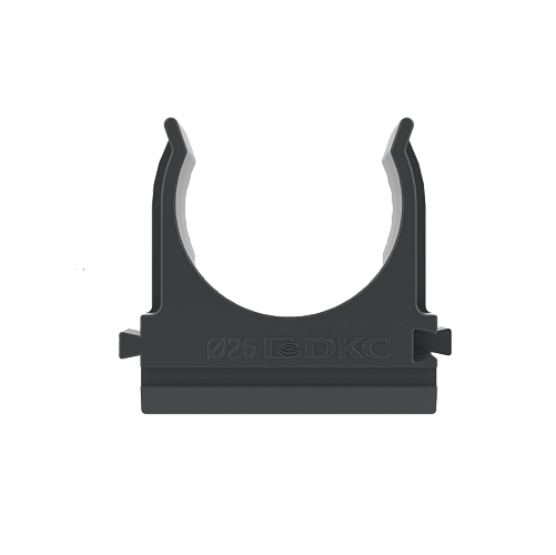 Держатель с защелкой, д.16мм, черный