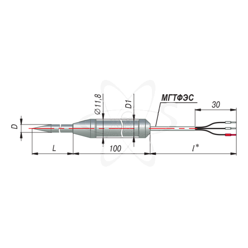 ДТС164-РТ100.В3.100/4 (РТ100, L=100мм,каб-4м -60+250С)