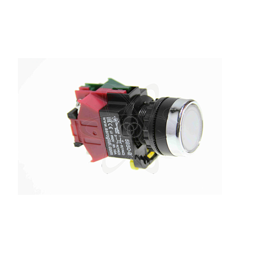 Кнопка SBS0-BY-11 без подсветки  белый   (W) 1з+1р