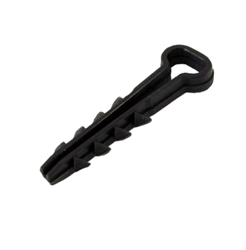 Дюбель-хомут ДХП-8 для плоского кабеля 5-8мм нейлон черный (100шт) TDM