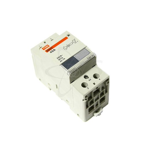 Контактор  модульный КМ63/2-40 1НО 1НЗ