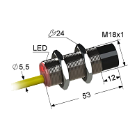 Индуктивный датчик PS2.18M53-12N61-К (NPN.NO.NC)