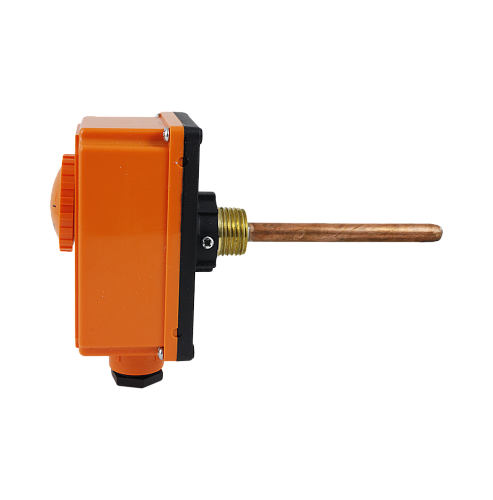 Термостат ДР-ТП-90 (Погружной, 0...90°С,Lпогр.=100мм, d=8мм, G1/2, Вых.=Рх16А,220В)