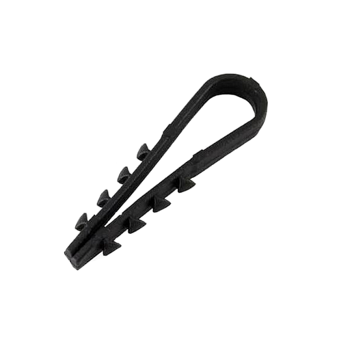 Дюбель-хомут ДХК-10 5-10 для круглого кабеля нейлон черный (10шт) TDM