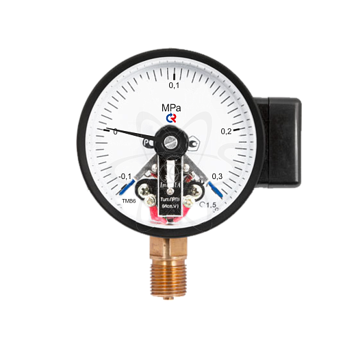 Мановакуумметр электро-контакт. ТМВ-610Р.05  (-0,1...+0,3МPа) М20х1,5 кл1.5