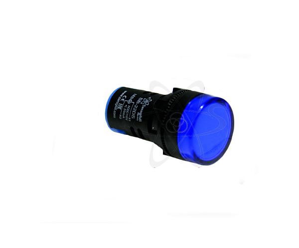 Лампа SB-22DS (LED) матрица синяя (B)  110В AC/DC