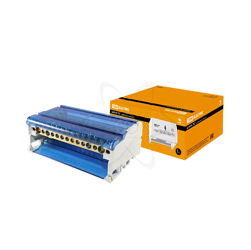 Шина нулевая на DIN-рейку в корпусе 4х15 групп