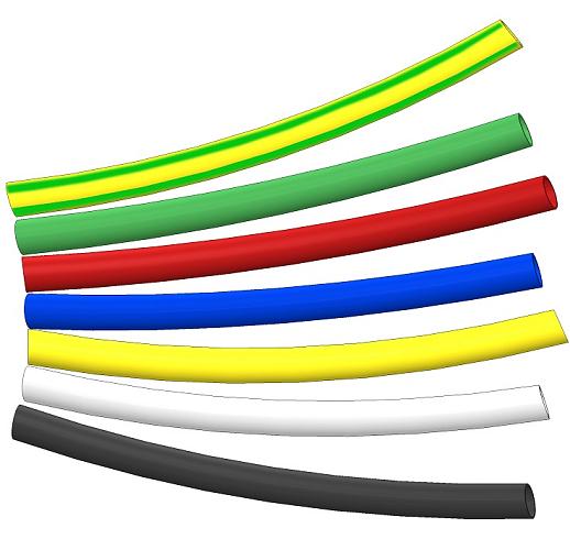 Термоусаживающаяся трубка 10 мм желто-зел.