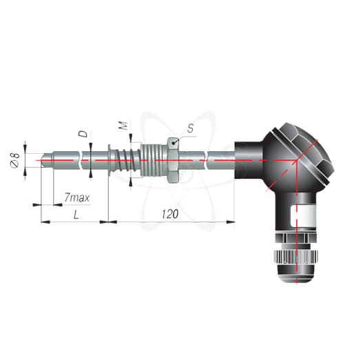 ДТС095-50М.В3. 80(50М, L=80мм, d=10мм, -50+180С)