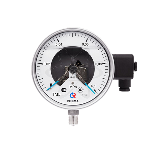 Манометр электро-контакт. ТМ-521Р.05 (0...0,1 МРа) G1/2 кл1.5
