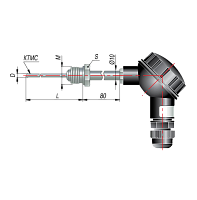 ДТПN365-0918.200.1(HH, L=200мм, d=4,5 мм, -40…+1250 С)
