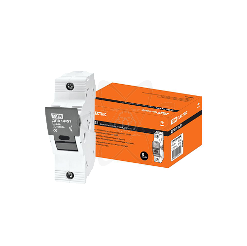 Держатель плавких вставок ДПВ 14х51 1П TDM