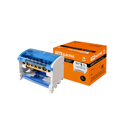 Шина нулевая на DIN-рейку в корпусе 2х7 групп