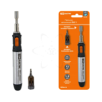 Паяльник автономный газовый ПАГ-1, (3 наконечника: жало, резак, фен), 12 мл "Алмаз" TDM