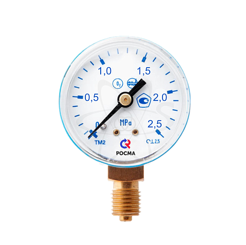 Манометр ТМ-210Р.00(0...2,5 МPa) (кислород) М12х1.5 кл2.5