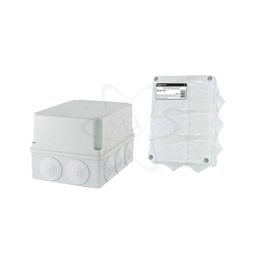 Распаячная коробка ОП 190х140х120мм, крышка, IP44, 10 гермовводов,TDM
