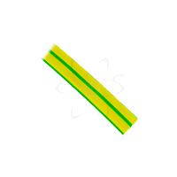 Термоусаживающаяся трубка ТУТ 8/4(0,6)желто-зеленая