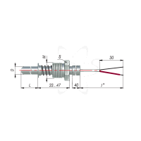 ДТПL124-00.10/1,5К (ТХК, L=10мм, d=6,каб-1,5м.-40+400С)