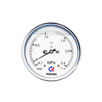 Мановакуумметр ТМВ-621Т.00 (-0,1...+2.4МРа) G1/2.1,0 с гидрозаполнением