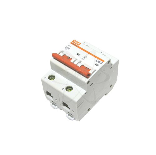 Автом. выключатель ВА47-100 2Р  63А 10кА х-ка С