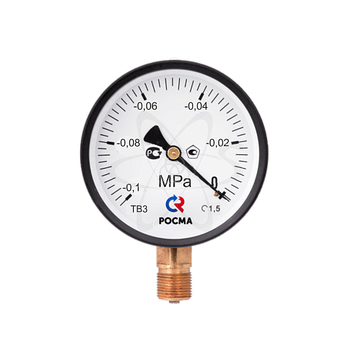 Вакуумметр ТВ-310Р.00 (-0,1...0 MPa)М12х1,5 (кислород)кл.1,5