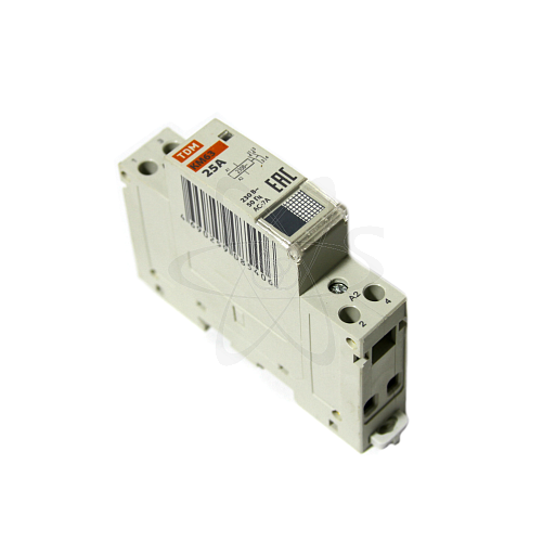 Контактор  модульный КМ63/2-25 2НО 