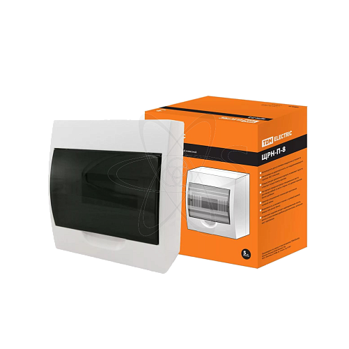 Бокс ЩРН-П-8 модулей навесной пластик