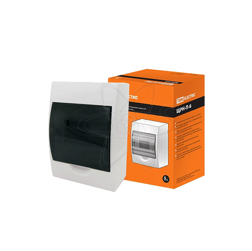 Бокс ЩРН-П-6 модулей навесной пластик