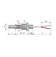 ДТПК134-00.80/3(ТХА, L=80мм, d=6,каб-3м.-40+400С)