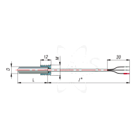 ДТС034-50М.В3.25/2(50М, L=25мм, каб. 2м, d=5мм, -50+150С)