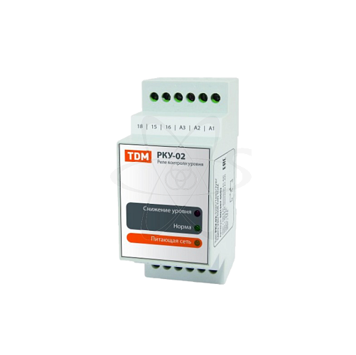 Реле контроля уровня РКУ-02-1нас/1рез/2ур-230/400В(без датчиков) DIN