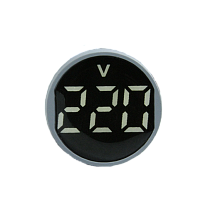 Вольтметр мини ADV-22DV(W) белый (Круглый)