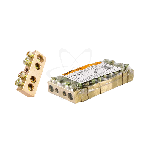 Шина "N" нулевая 8х12мм 14/1 (4группы/крепеж по центру)