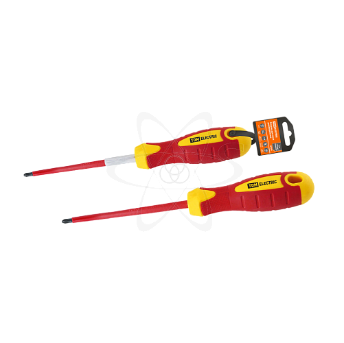 Отвертка крестовая диэлектрическая тип PH2x100, серия «ЭкспертЭлектрик» TDM
