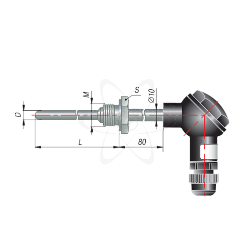 ДТС065-РТ100.А4.100 (РТ100, L=100мм, d=8мм, -50+500С)