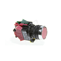 Кнопка SBS0-BY-11 без подсветки красный  (R) 1з+1р