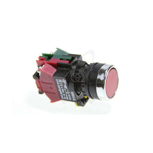 Кнопка SBS0-BY-11 без подсветки красный  (R) 1з+1р